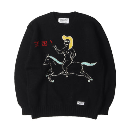 23AW 世界平和プロジェクト ウールニット セーター(INTARSIA CREW NECK SWEATER)
