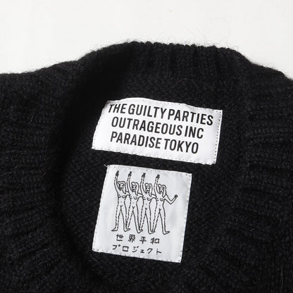 23AW 世界平和プロジェクト ウールニット セーター(INTARSIA CREW NECK SWEATER)