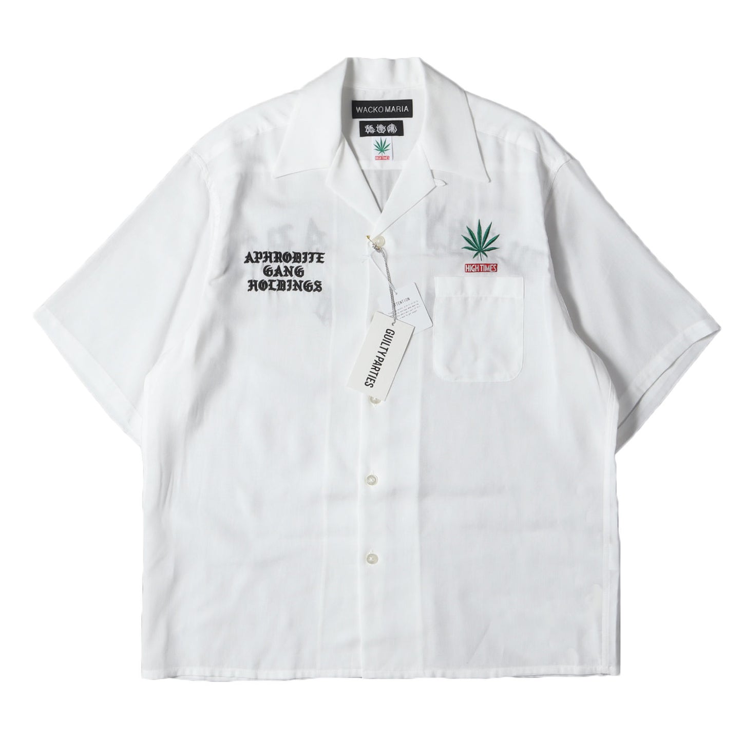 24SS ×舐達麻 ×HIGH TIMES オープンカラー 半袖シャツ(50S OPEN COLLAR SHIRT)