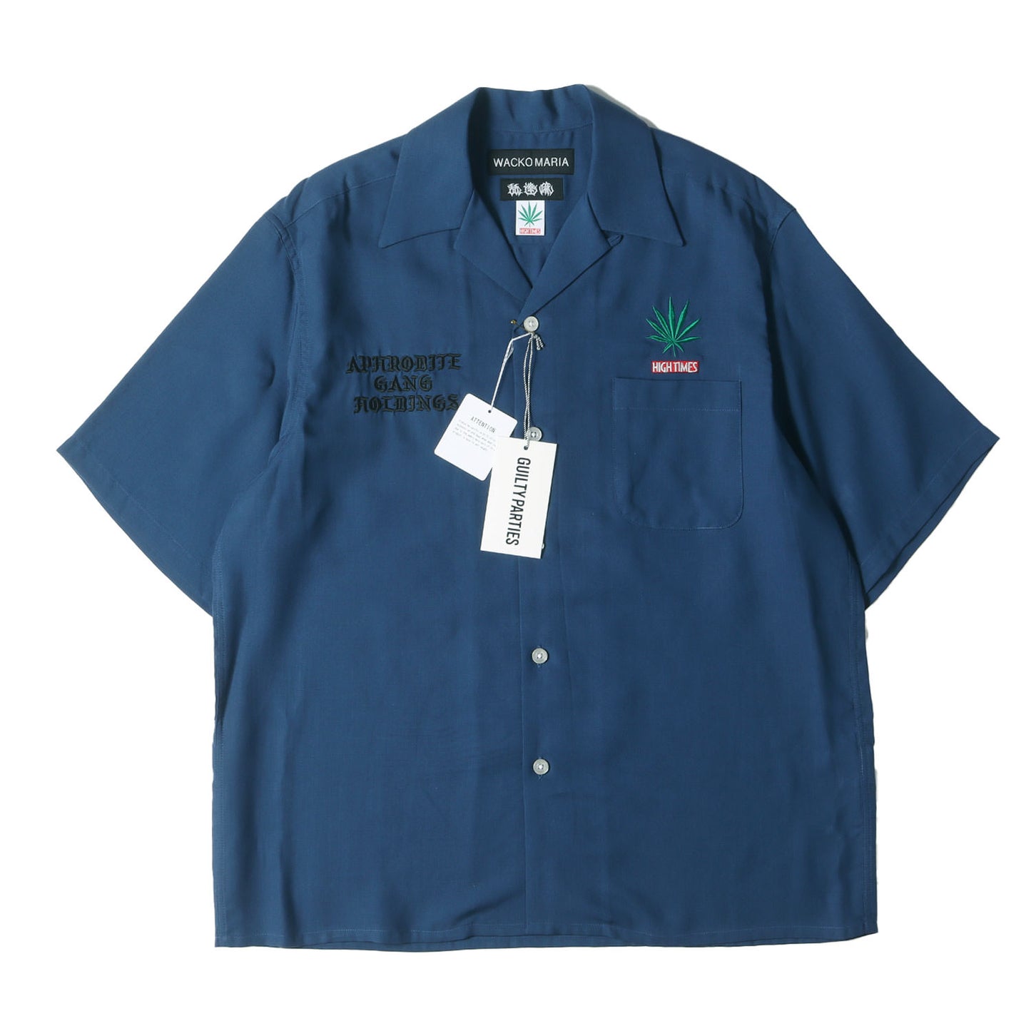 24SS ×舐達麻 ×HIGH TIMES オープンカラー 半袖シャツ(50S OPEN COLLAR SHIRT)