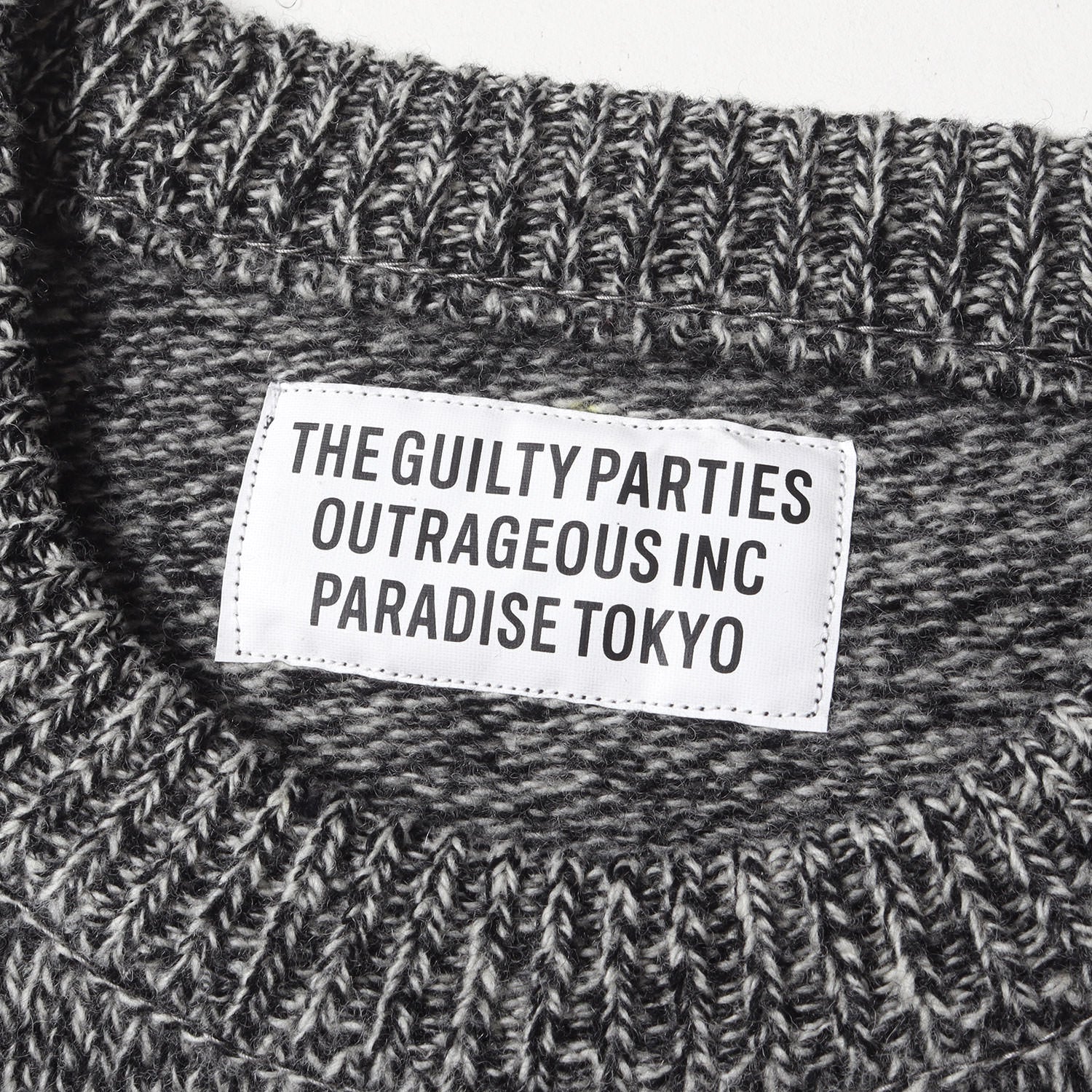 WACKO MARIA (ワコマリア) 23AW ロゴ刺繍 クラシック ニット セーター 
