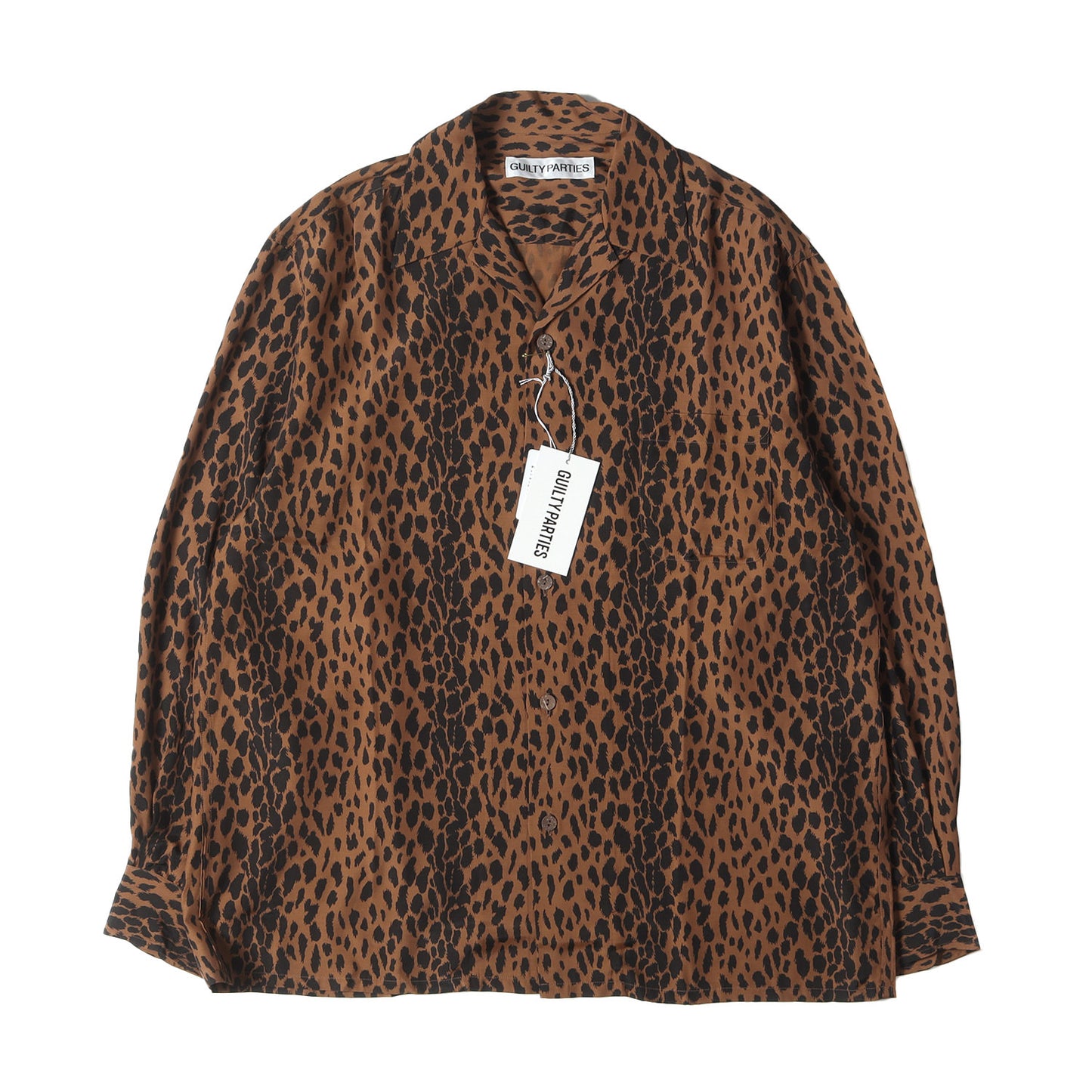 23AW レオパード柄 レーヨン 長袖 ハワイアンシャツ / アロハシャツ(HAWAIIAN SHIRT L/S)