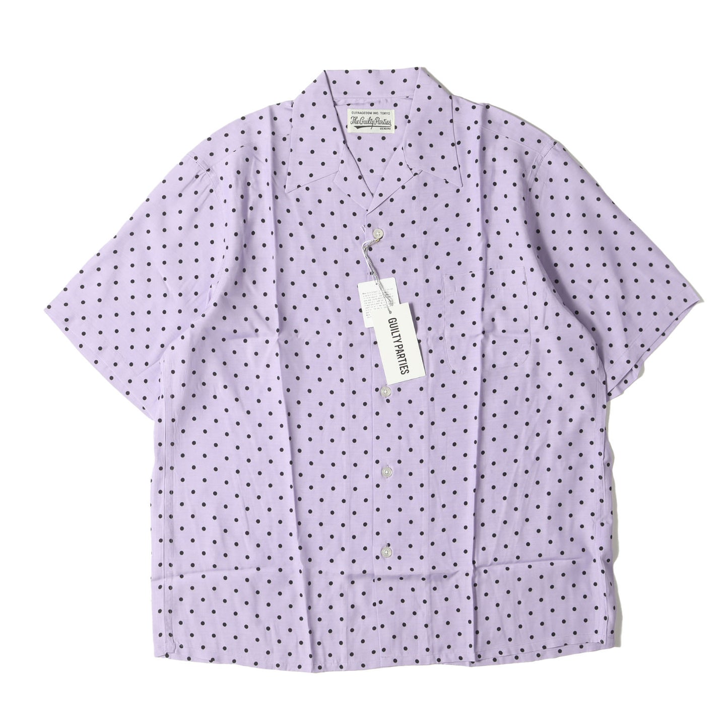23SS ドット柄 レーヨン ハワイアンシャツ / アロハシャツ(HAWAIIAN SHIRT S/S)