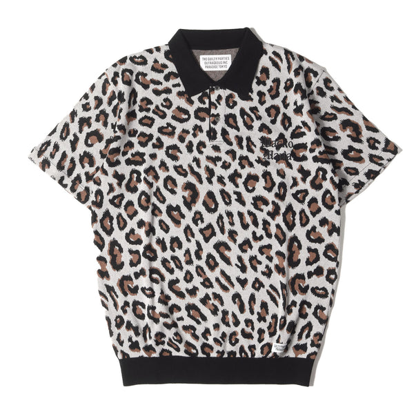 WACKO MARIA (ワコマリア) 23SS レオパード柄 ジャガード ニット ポロシャツ(LEOPARD KNIT POLO SHIRT) –  ブランド古着の通販・買取 | BEEGLE by Boo-Bee