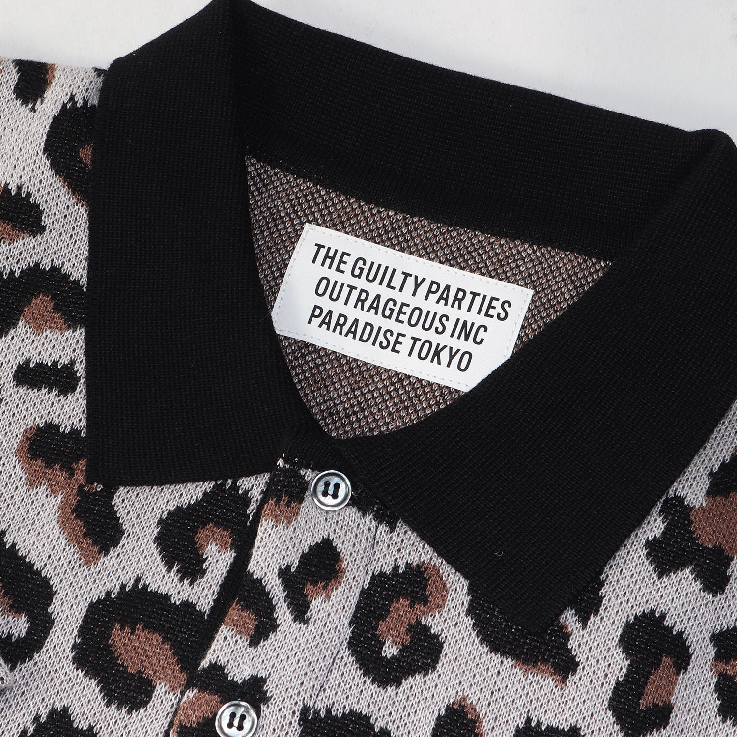 WACKO MARIA (ワコマリア) 23SS レオパード柄 ジャガード ニット ポロシャツ(LEOPARD KNIT POLO SHIRT) –  ブランド古着の通販・買取 | BEEGLE by Boo-Bee