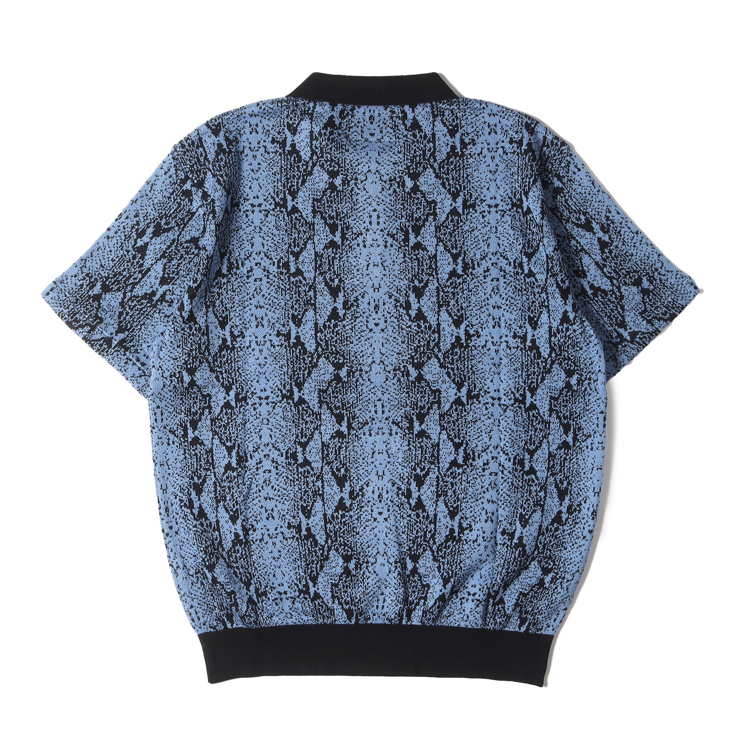 23SS パイソン柄 ジャガード ニット ポロシャツ(PYTHON KNIT JACQUARD POLO SHIRT)