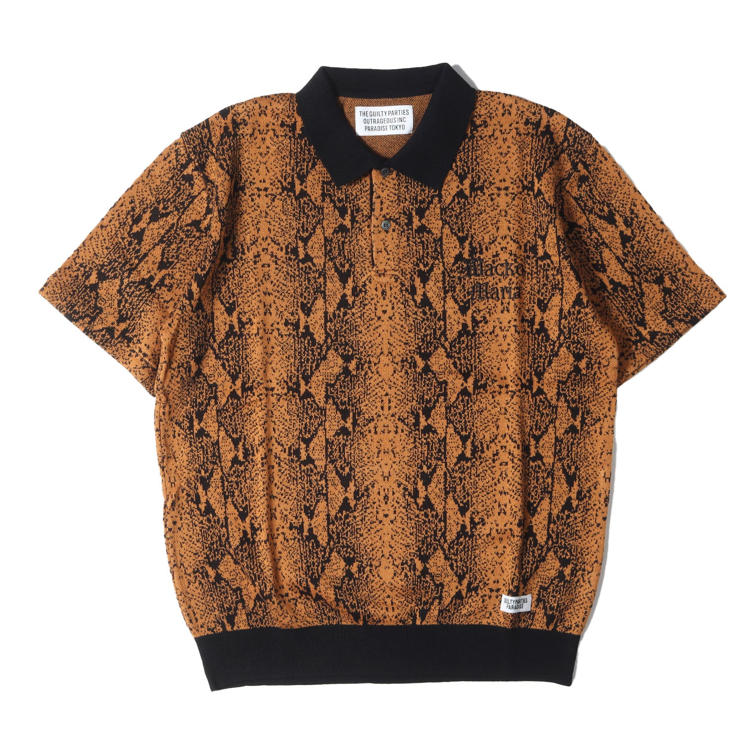 WACKO MARIA (ワコマリア) 23SS パイソン柄 ジャガード ニット ポロシャツ(PYTHON KNIT JACQUARD POLO  SHIRT) – ブランド古着の通販・買取 | BEEGLE by Boo-Bee