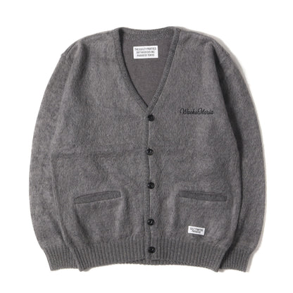 23AW ロゴ刺繍 モヘヤニット カーディガン(MOHAIR KNIT CARDIGAN)