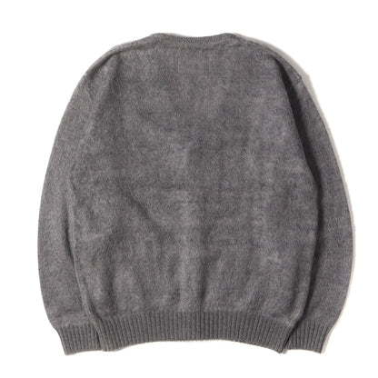 23AW ロゴ刺繍 モヘヤニット カーディガン(MOHAIR KNIT CARDIGAN)