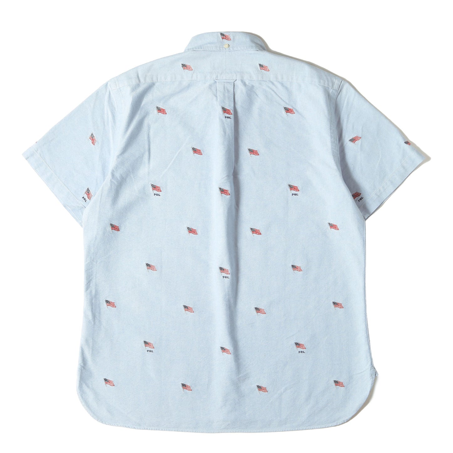 [現行タグ] 星条旗柄 オックスフォード ボタンダウン 半袖シャツ(CLASSIC FIT)