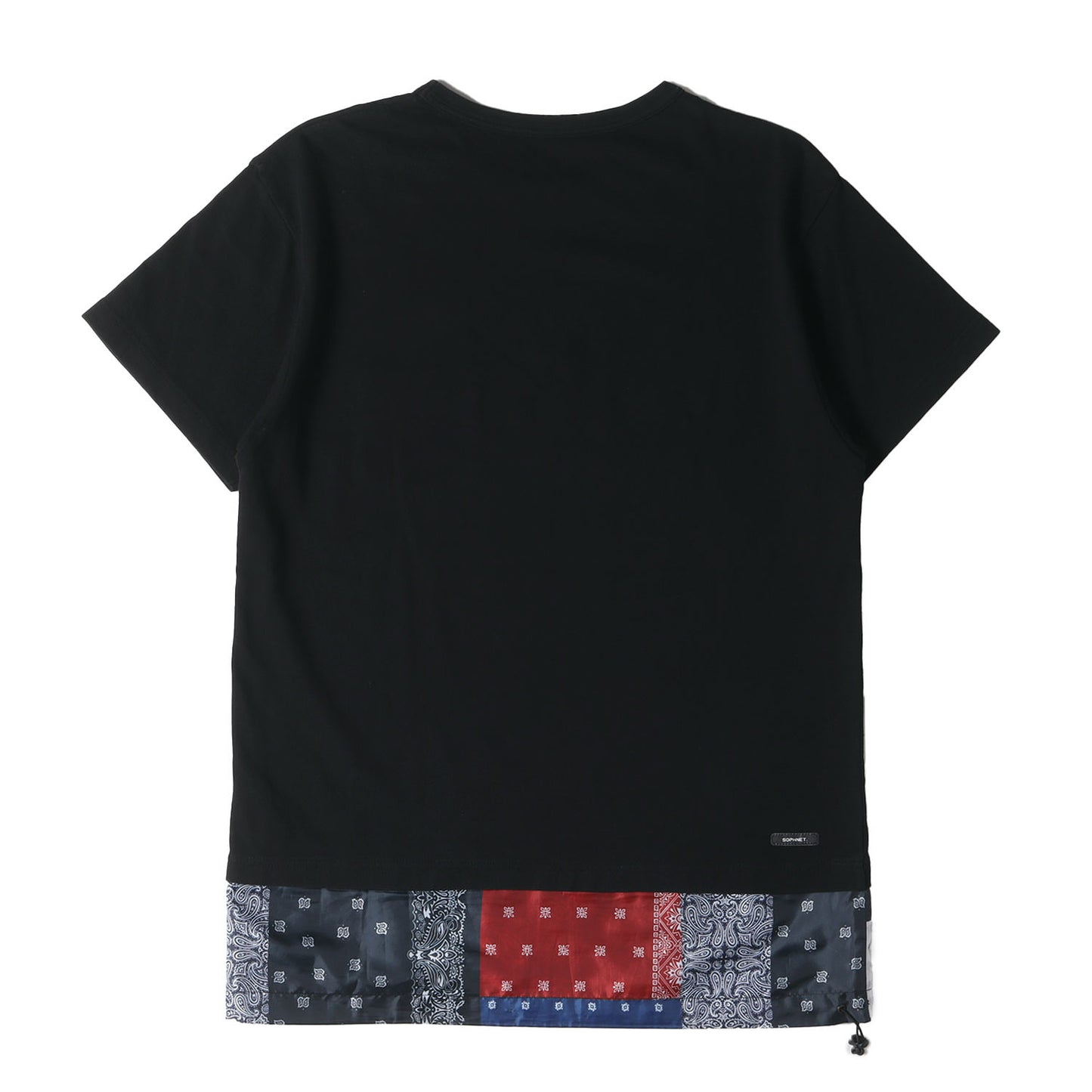 18SS バンダナ柄 フェイクレイヤード ポケット Tシャツ(FAKE LAYERED POCKET TEE)
