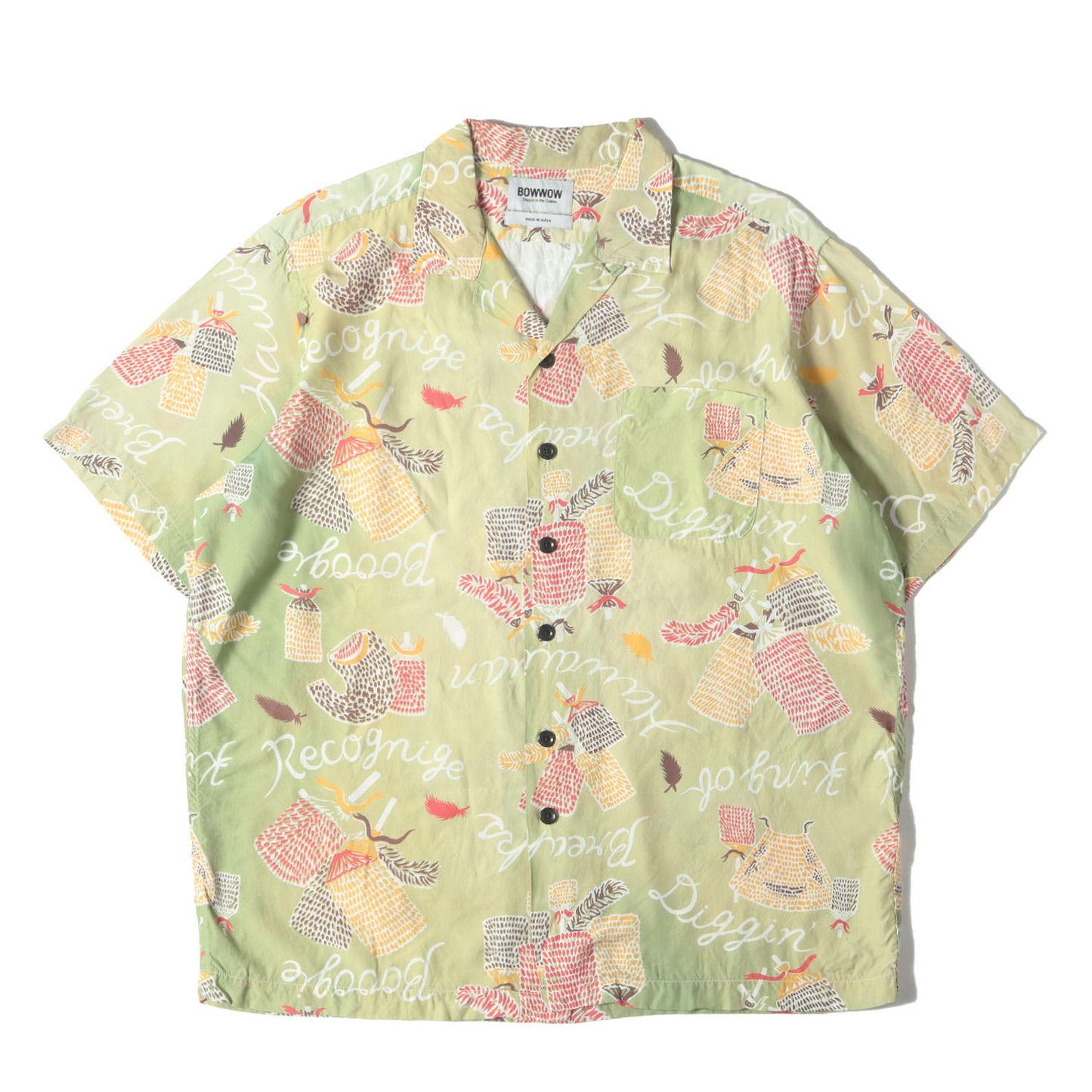 24SS ×RECOGNIZE エイジング加工 ハワイアンシャツ / アロハシャツ(HAWAIIAN BREAKS HAWAIIAN SHIRTS)