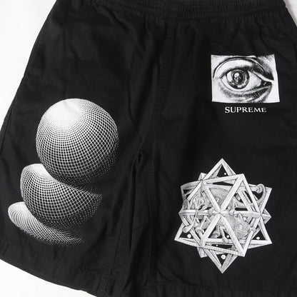 ×M.C.Escher マルチ グラフィック イージー ショーツ(Twill Short)