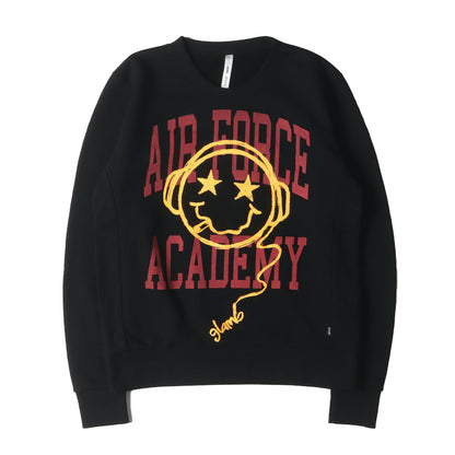 グラフィックプリント クルーネック スウェット