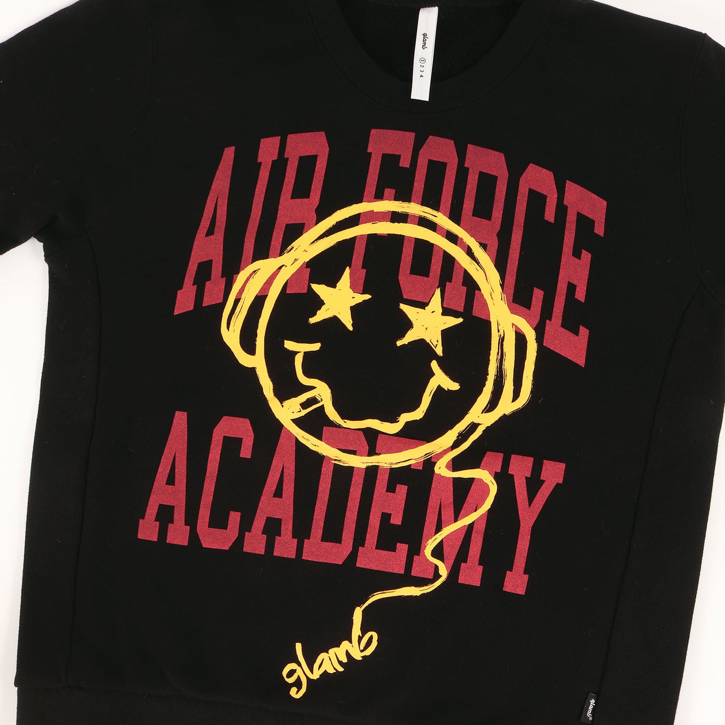 グラフィックプリント クルーネック スウェット