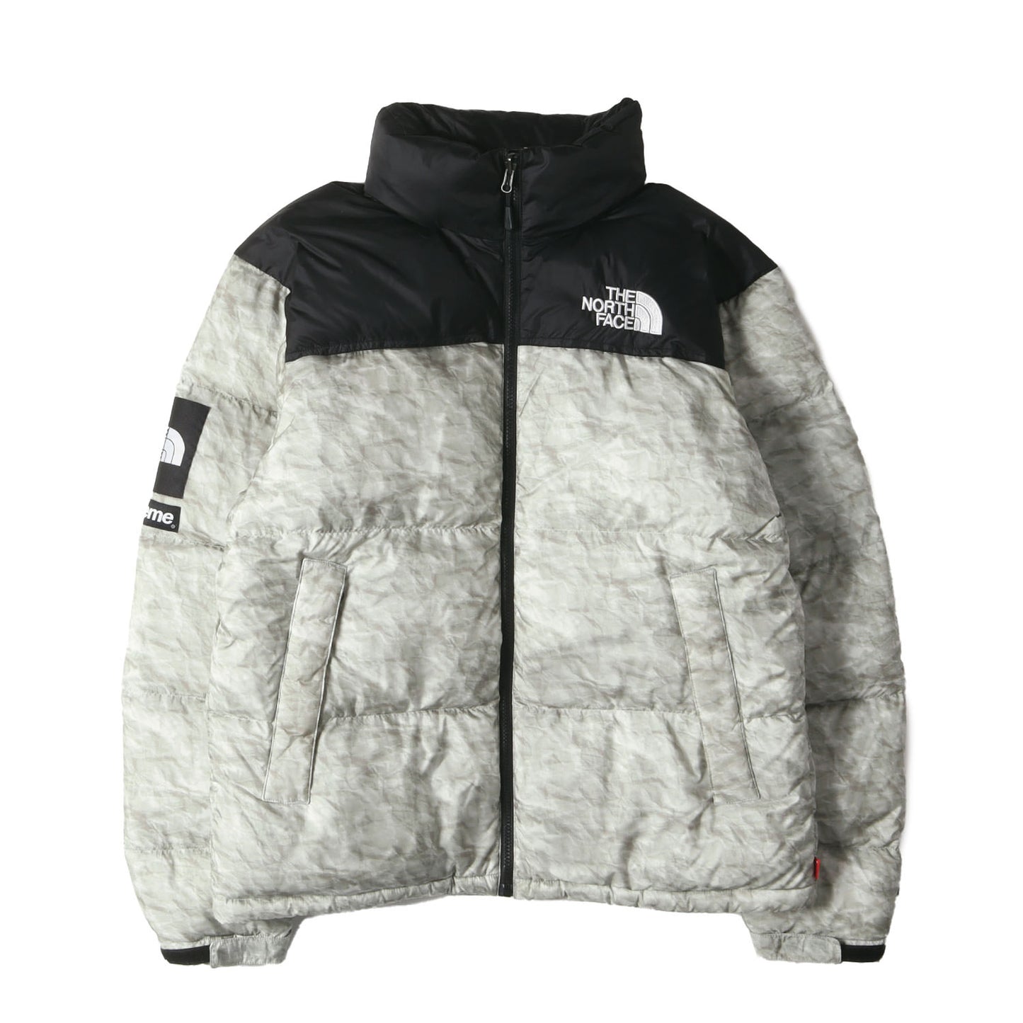 ×THE NORTH FACE ペーパープリント ヌプシ ダウンジャケット(Paper Print Nuptse Jacket)