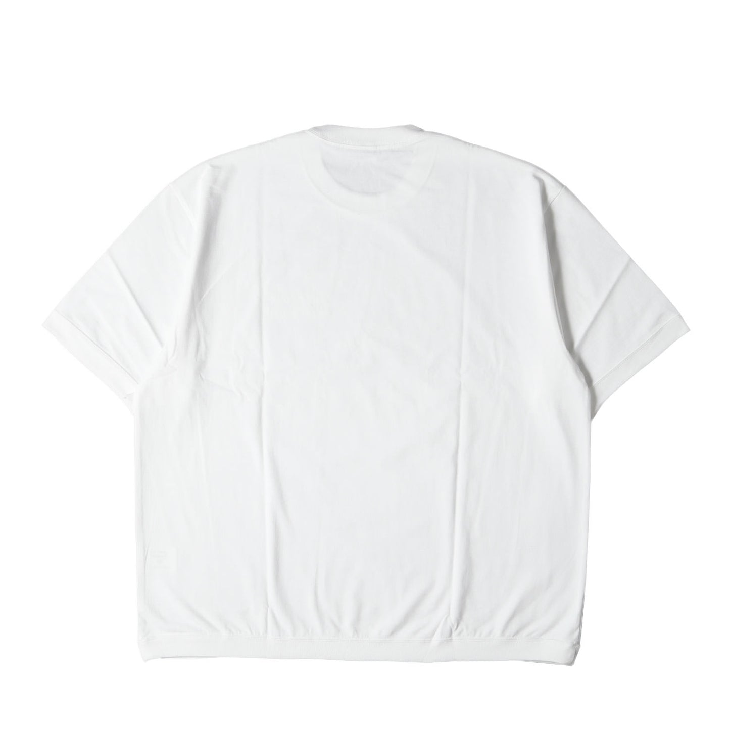 23SS ロゴ刺繍 オーバーサイズ リブ Tシャツ(SHORT SLEEVE HEM RIB TEE)