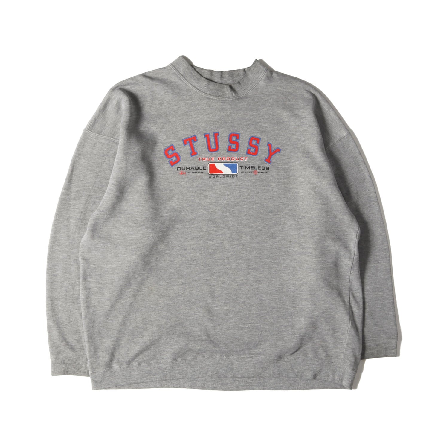 90s OLD STUSSY 白タグ ブランドロゴ スウェット