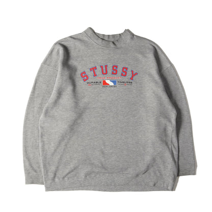 90s OLD STUSSY 白タグ ブランドロゴ スウェット
