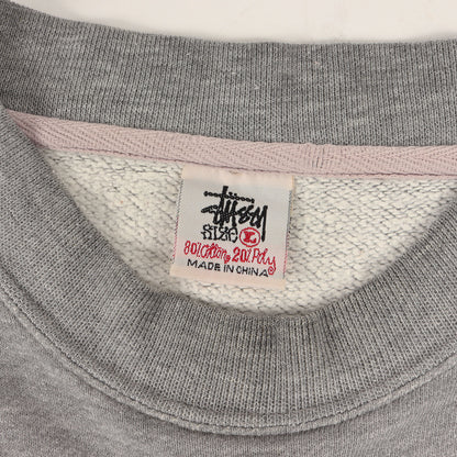 90s OLD STUSSY 白タグ ブランドロゴ スウェット