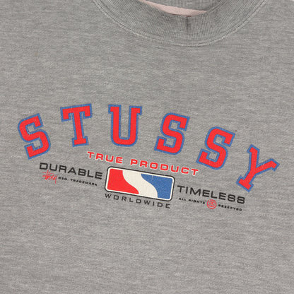 90s OLD STUSSY 白タグ ブランドロゴ スウェット
