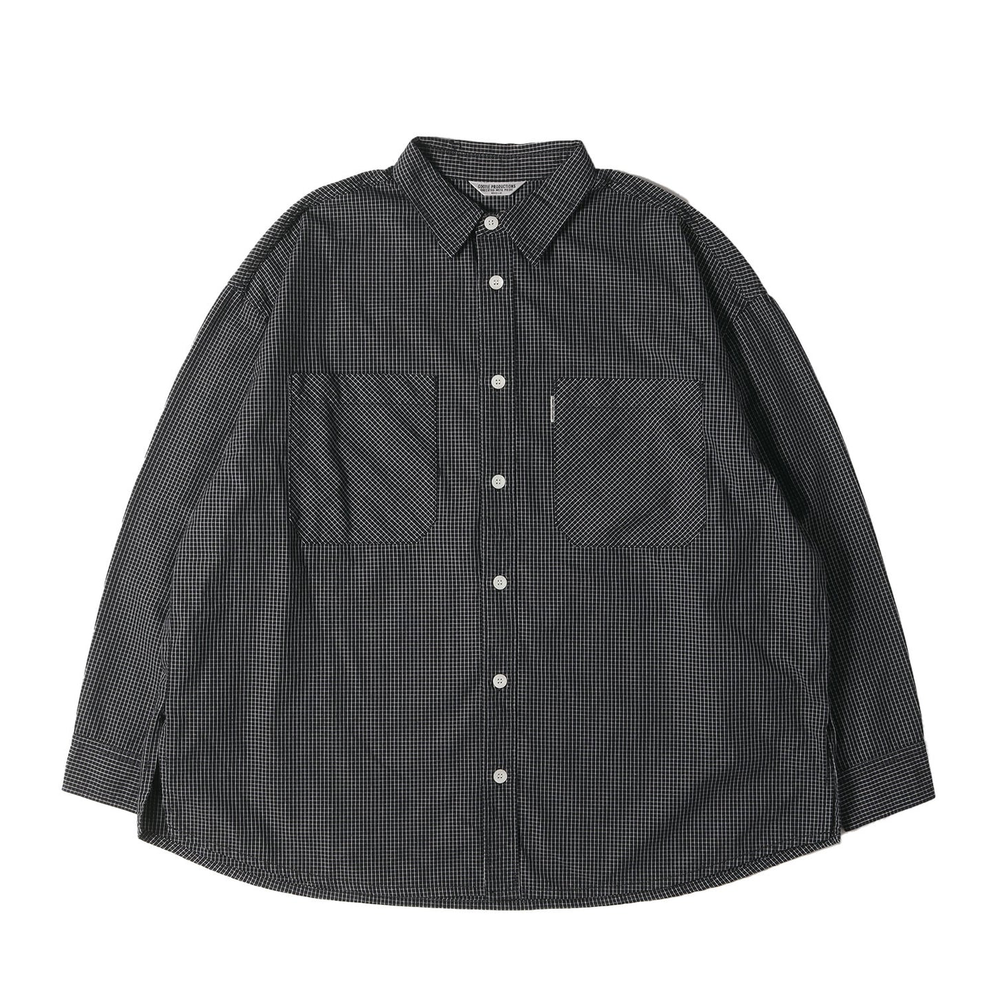 24SS リップストップ オーバーサイズ チェック シャツ(Garment Dyed Ripstop Check L/S Shirt)