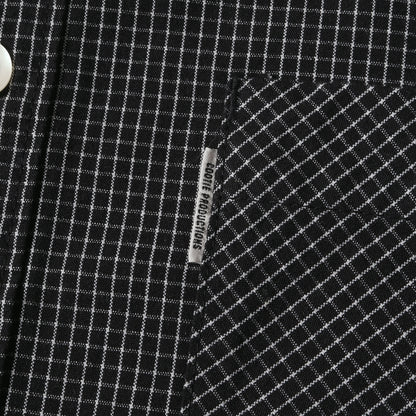 24SS リップストップ オーバーサイズ チェック シャツ(Garment Dyed Ripstop Check L/S Shirt)