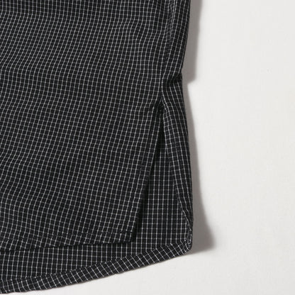 24SS リップストップ オーバーサイズ チェック シャツ(Garment Dyed Ripstop Check L/S Shirt)