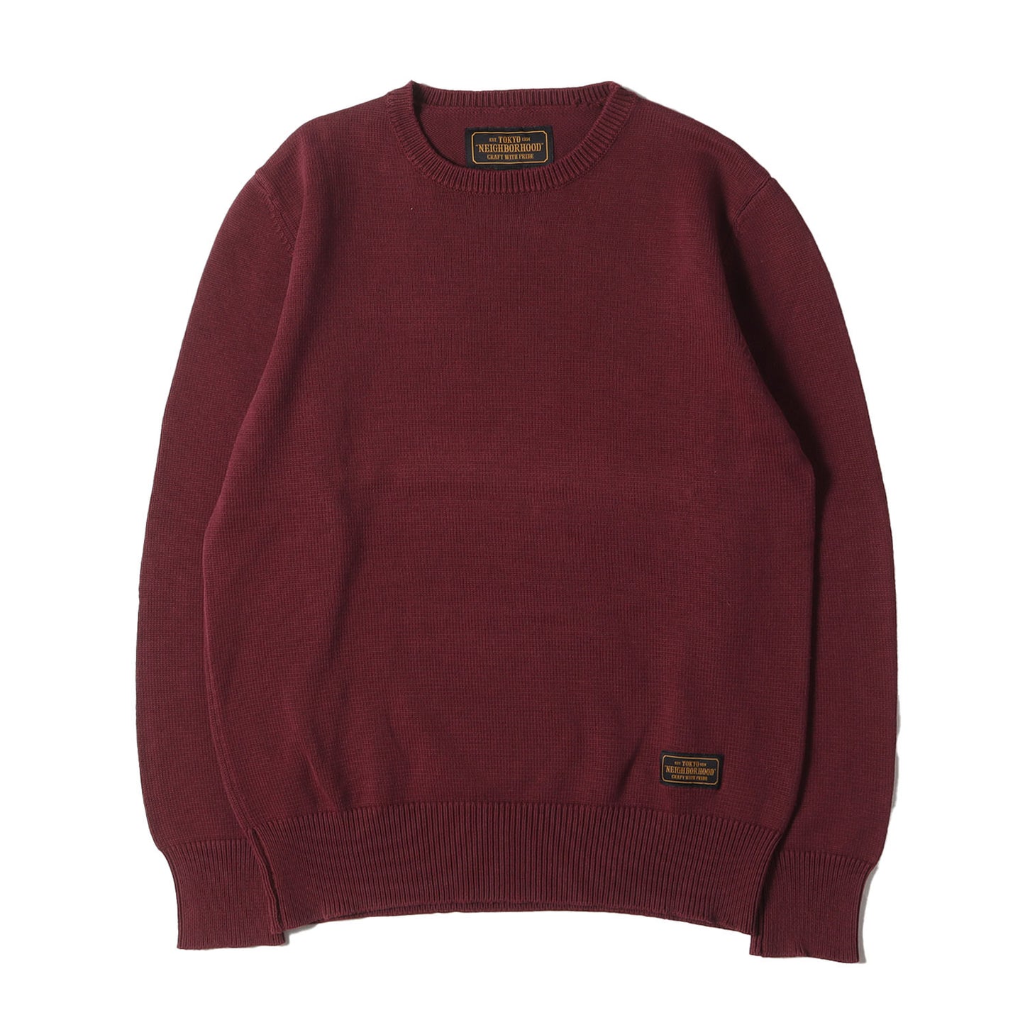 ガーメントダイ加工 クルーネック コットンニット(GARMENT DYE / C-CREW. LS)