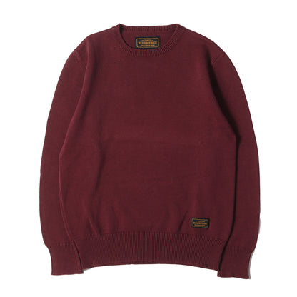 ガーメントダイ加工 クルーネック コットンニット(GARMENT DYE / C-CREW. LS)
