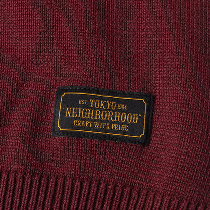 ガーメントダイ加工 クルーネック コットンニット(GARMENT DYE / C-CREW. LS)