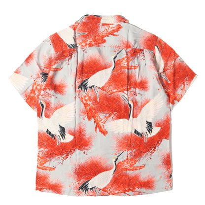 04SS 鶴&松柄 レーヨン アロハシャツ(KAIKAMAHINE実名復刻 / SPECIAL EDITION)