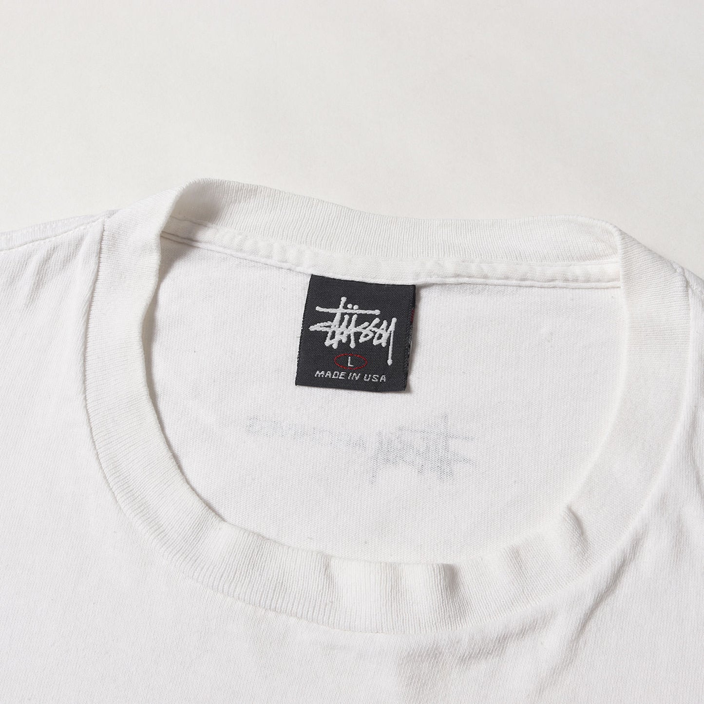 90s OLD STUSSY 紺タグ T-REX / 恐竜 クルーネック Tシャツ(USA製)