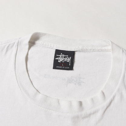 90s OLD STUSSY 紺タグ T-REX / 恐竜 クルーネック Tシャツ(USA製)