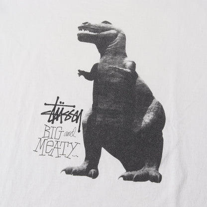 90s OLD STUSSY 紺タグ T-REX / 恐竜 クルーネック Tシャツ(USA製)