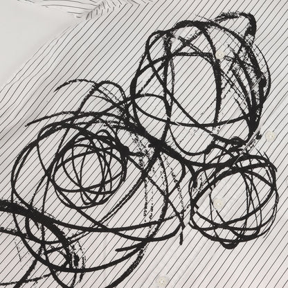 ×FUTURA ワッペン付き ストライプ ワーク 半袖シャツ