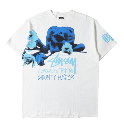 00s ×BOUNTY HUNTER 原宿チャプト 20周年記念 スカル&ローズ Tシャツ(デッドストック)