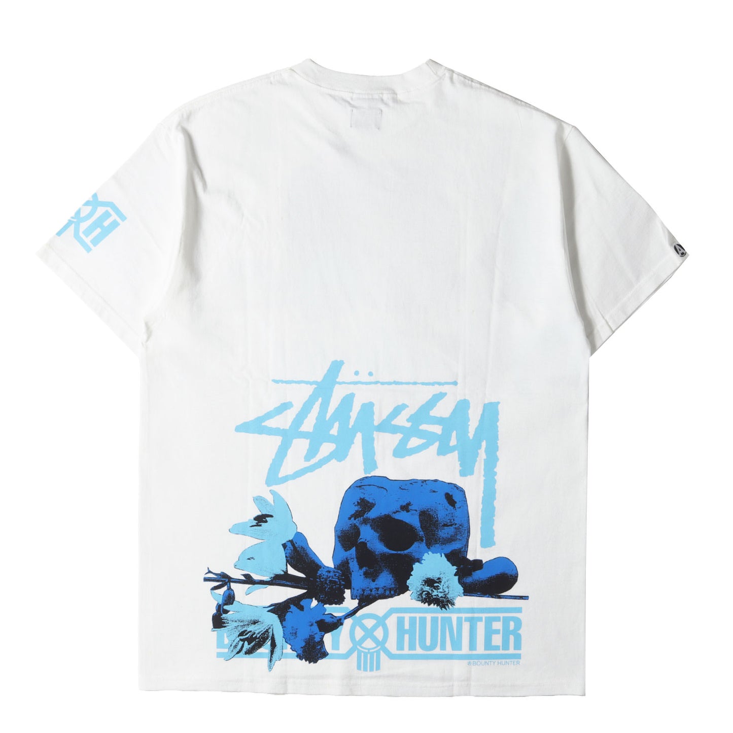 00s ×BOUNTY HUNTER 原宿チャプト 20周年記念 スカル&ローズ Tシャツ(デッドストック)