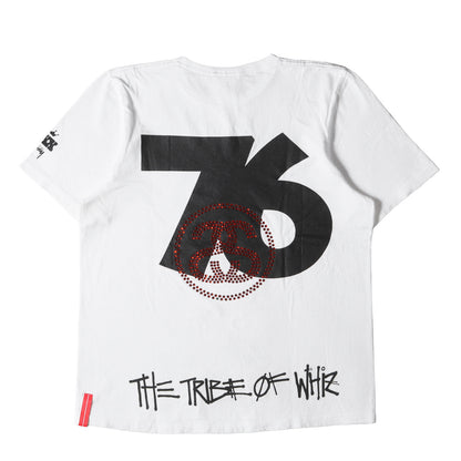 30周年記念 ×WHIZLIMITED ラインストーン SSリンクロゴ Tシャツ