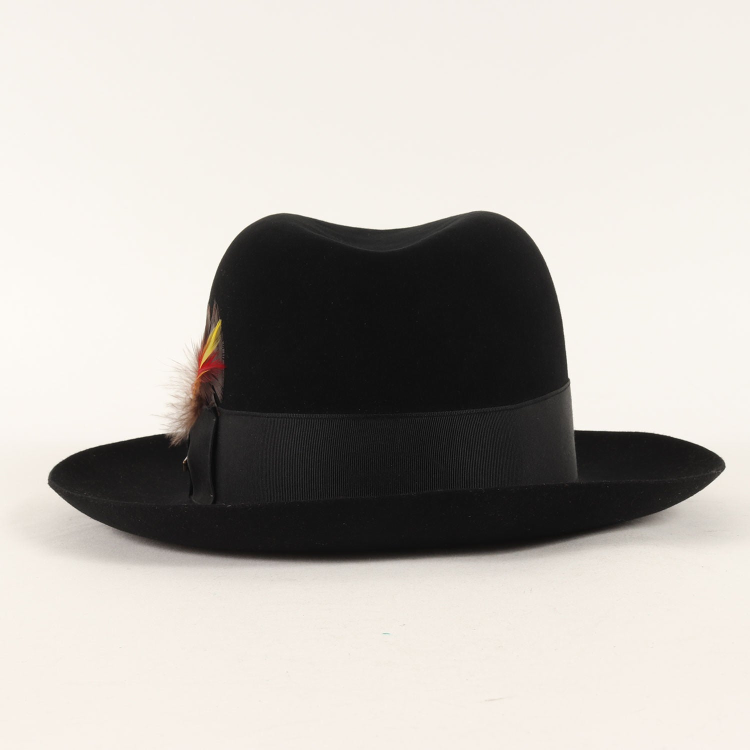 STETSON (ステットソン) 70s 羽付き ウールフェルト フェドラ