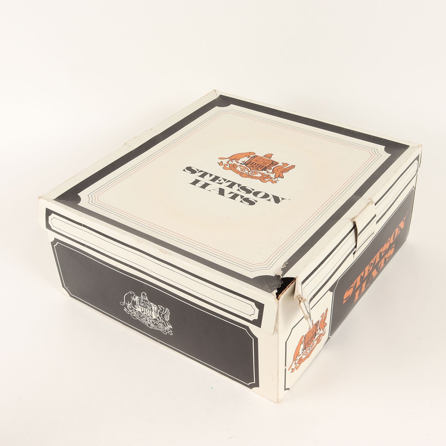 【STETSON】新品未使用羽付きフェドラハット。 STETSON (ステットソン) 70s 羽付き ウールフェルト フェドラ