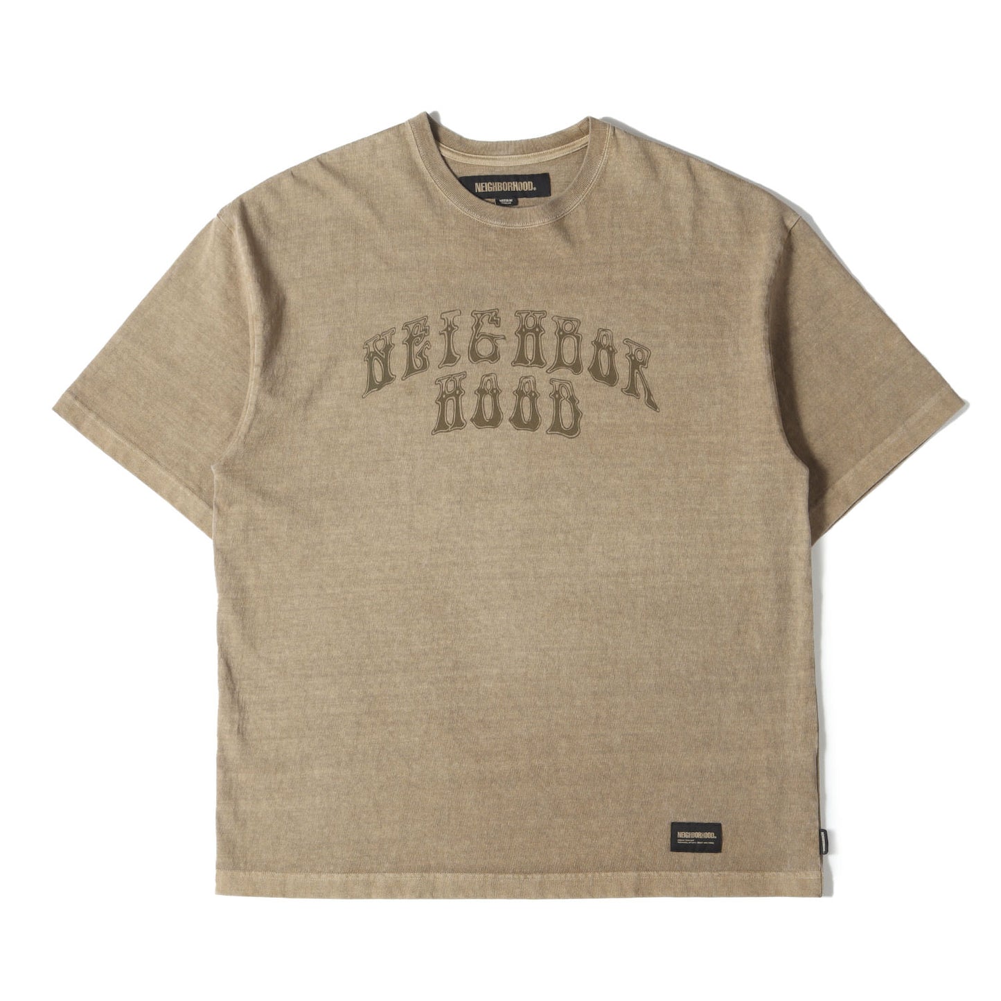 24SS ピグメントダイ加工 ヘビー Tシャツ(PIGMENT DYED CREWNECK SS)