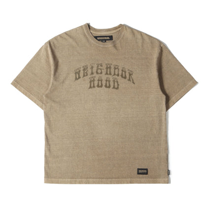 24SS ピグメントダイ加工 ヘビー Tシャツ(PIGMENT DYED CREWNECK SS)
