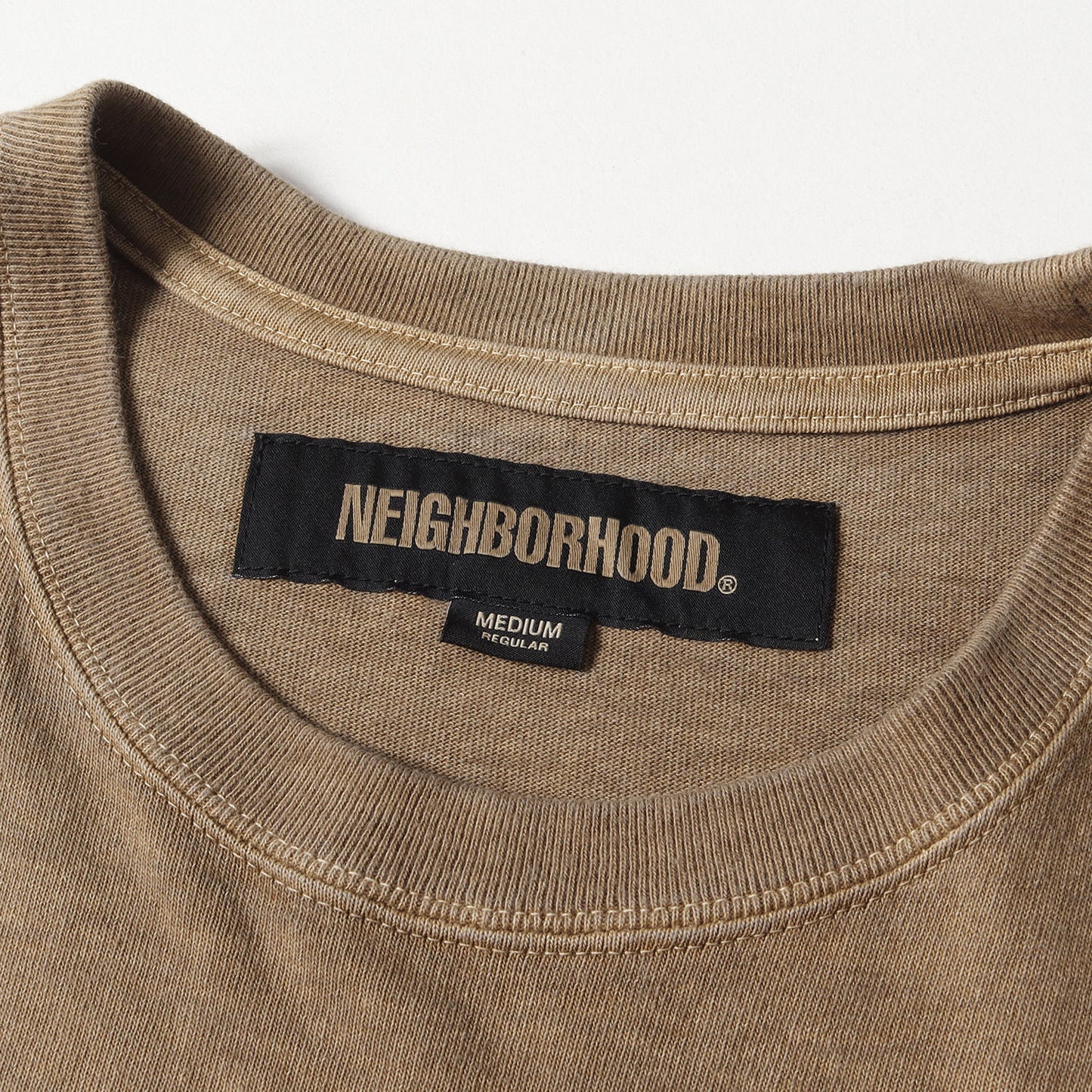 24SS ピグメントダイ加工 ヘビー Tシャツ(PIGMENT DYED CREWNECK SS)