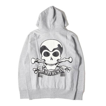 スカルボーン フルジップ スウェット パーカー