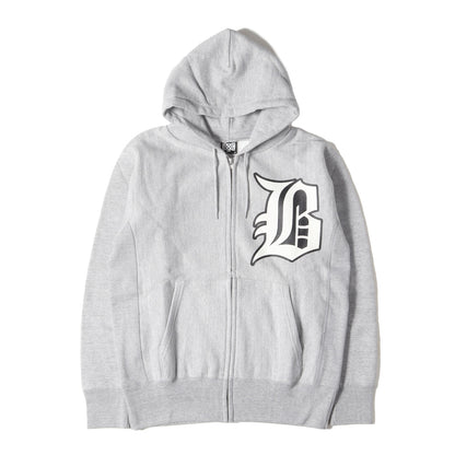 スカルボーン フルジップ スウェット パーカー