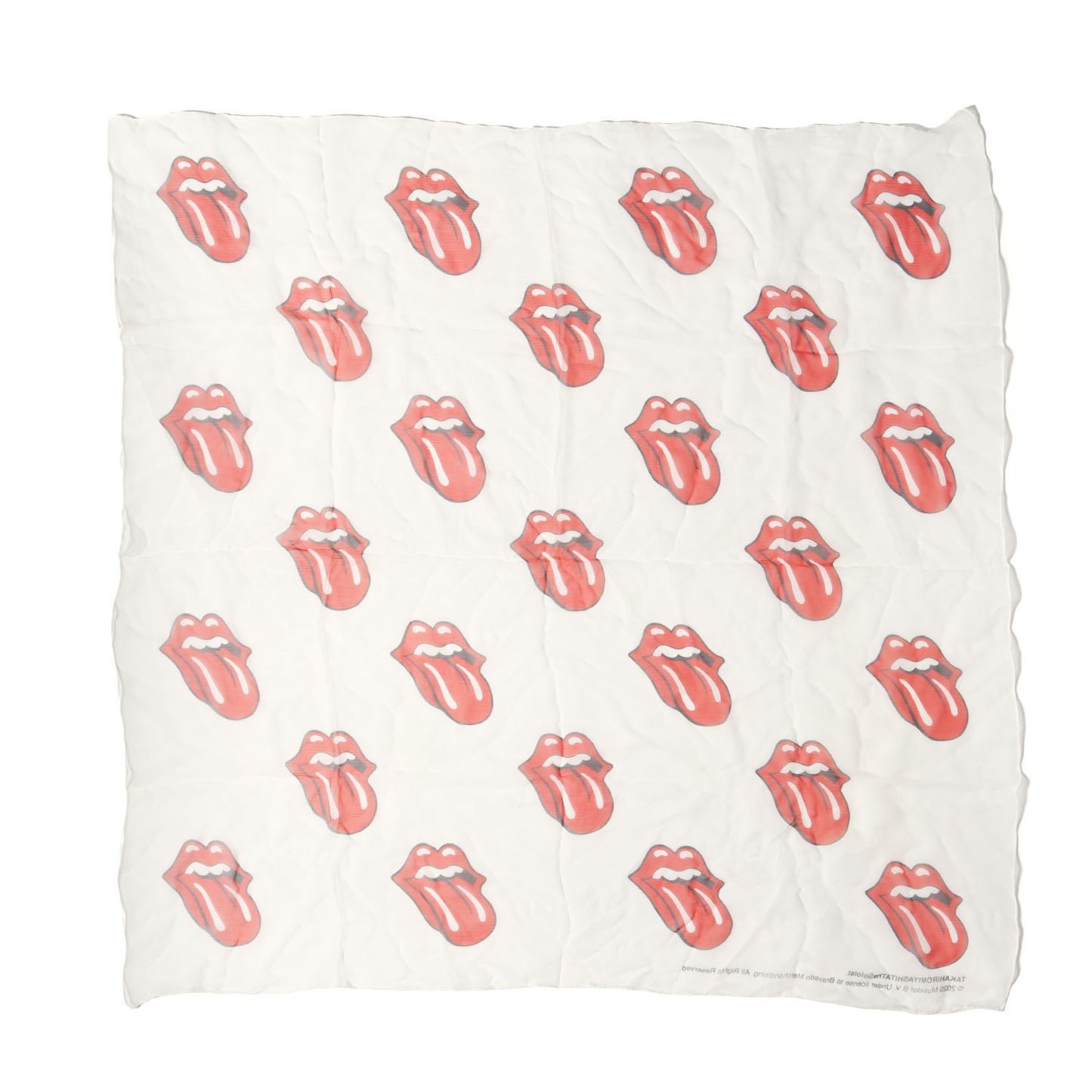 ×The Rolling Stones リップ&タン シルク スカーフ(strsa.0001)