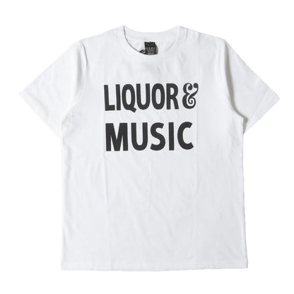 LIQUOR & MUSIC ロゴ Tシャツ