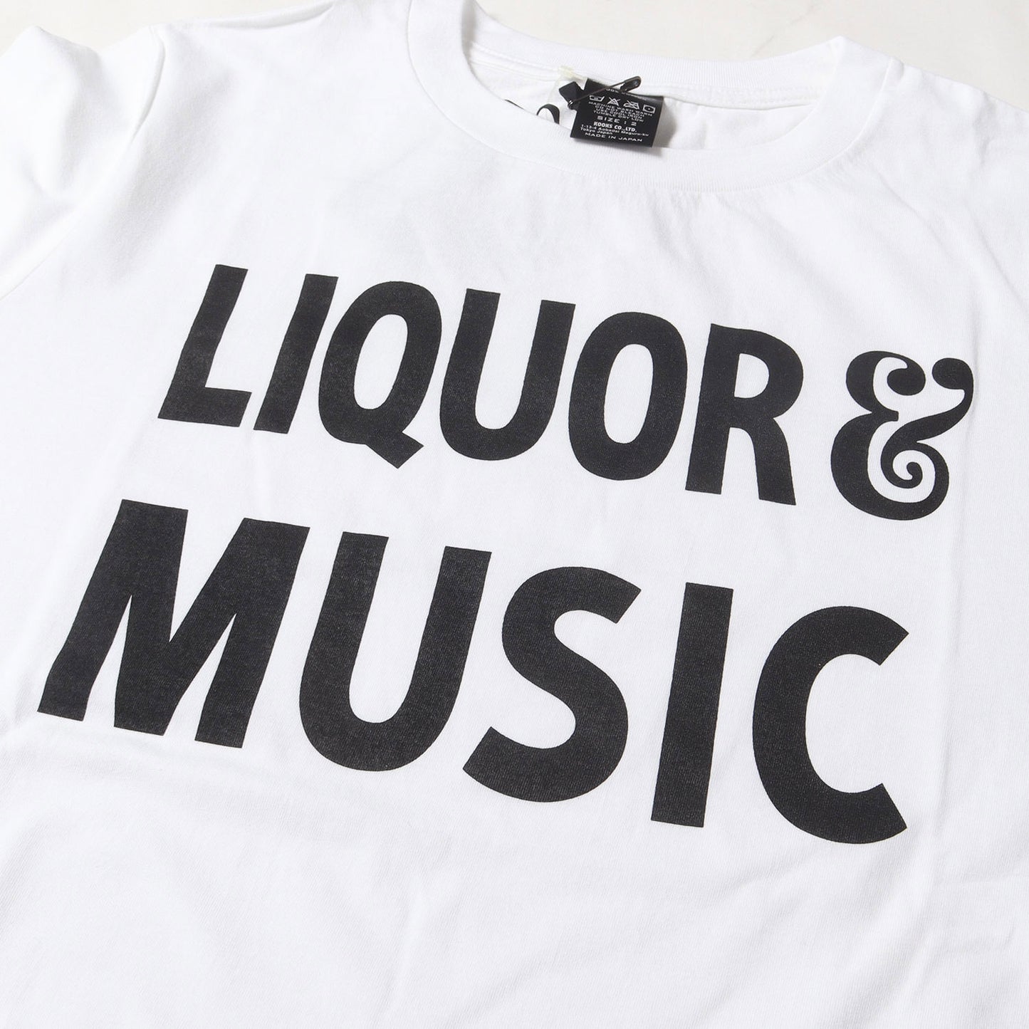LIQUOR & MUSIC ロゴ Tシャツ