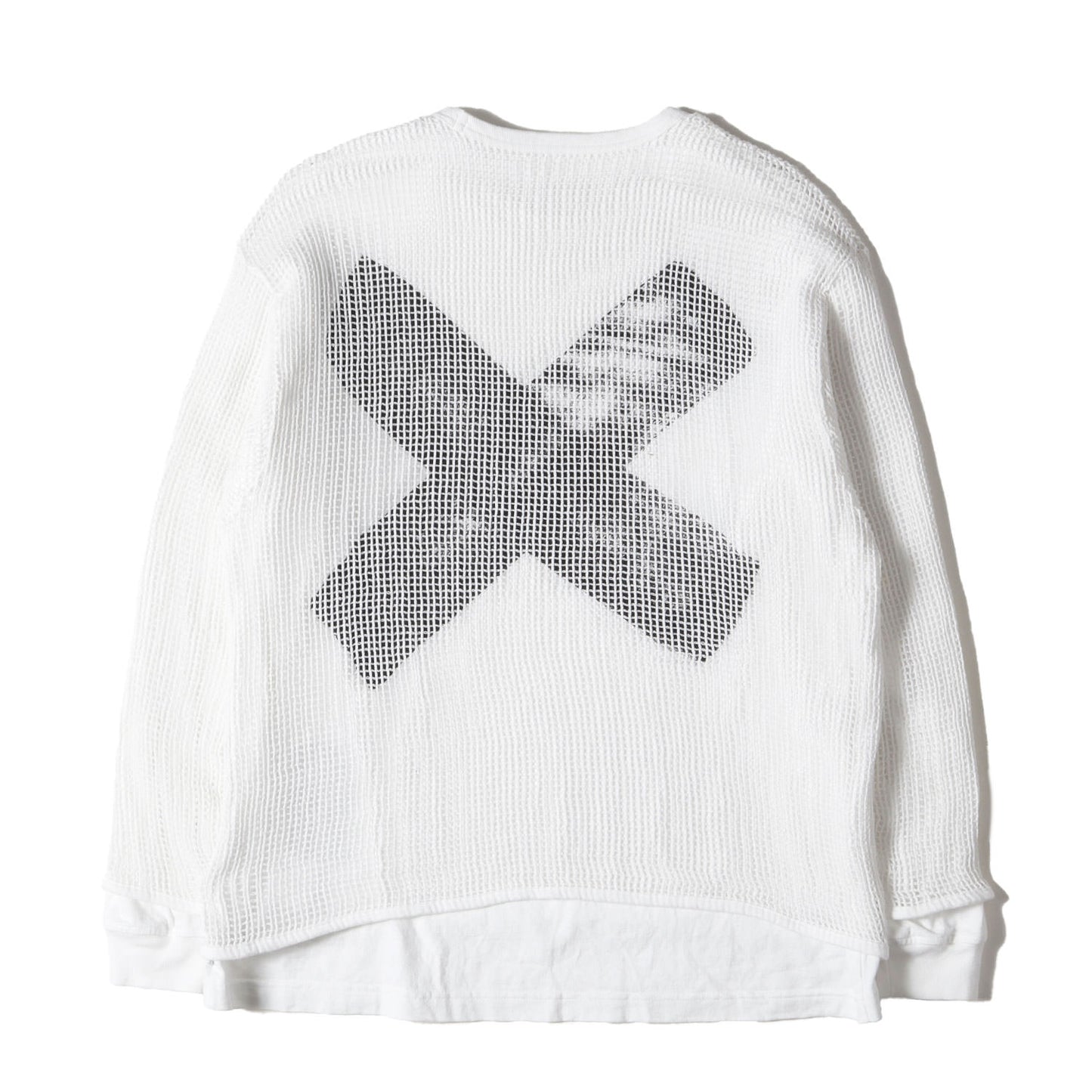 24SS メッシュ レイヤード ロングスリーブ Tシャツ(GHILL / LS / COTTON. LLW)